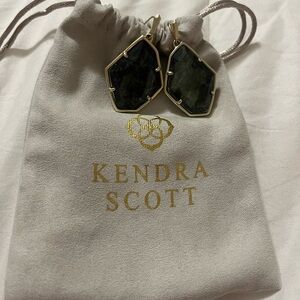 Kendra Scott - Green Drop Earrings
